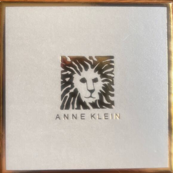 Anne Klein Gold Tone Double Hibiscus - Picture 3 of 4